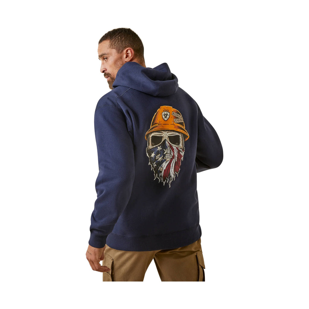 Ariat Men's Born For This Full Zip Hoodie - Navy - ONLINE STORE CREDIT/EXCHANGE ONLY - Lenny's Shoe & Apparel