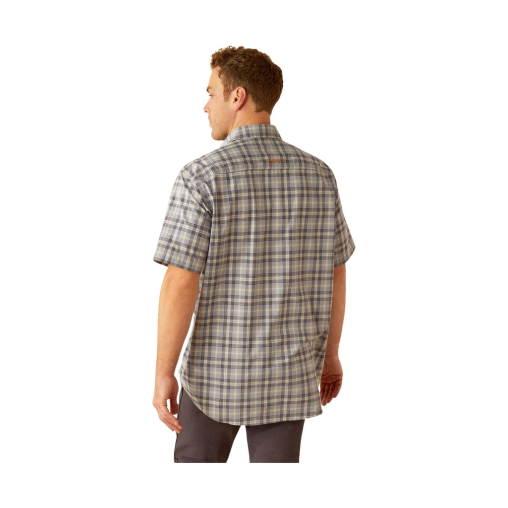 Ariat Men's Made Tough Durastretch Work Shirt - Wild Dove - Lenny's Shoe & Apparel