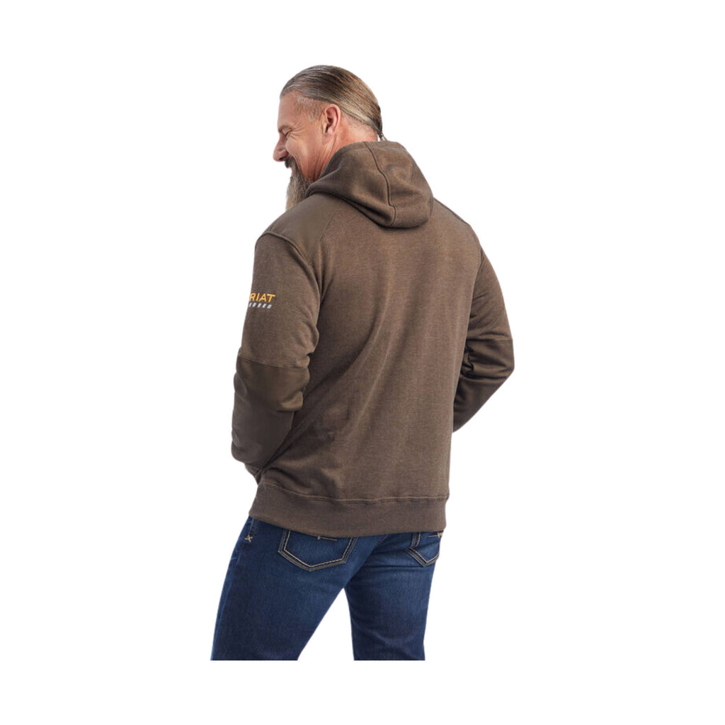 Ariat Men's Rebar Workman DuraCanvas Hoodie - Wren Heather - Lenny's Shoe & Apparel