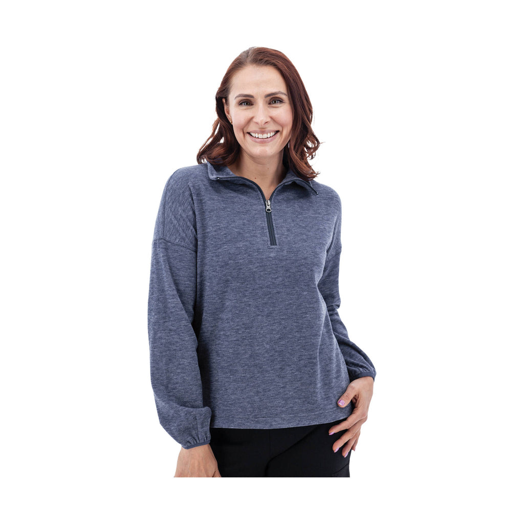 Aventura Women's McKenna Quarter Zip Fleece Pullover - Peacoat - ONLINE STORE CREDIT/EXCHANGE ONLY - Lenny's Shoe & Apparel