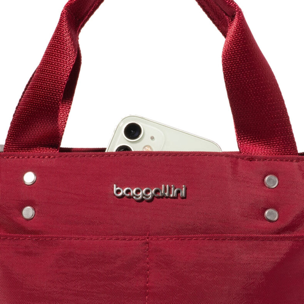 Baggallini Mini Carryall Tote - Ruby Red - Lenny's Shoe & Apparel