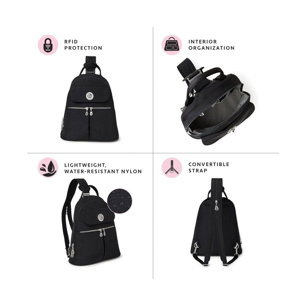 Baggallini Women's Naples Convertible Backpack - Dark Cherry - Lenny's Shoe & Apparel