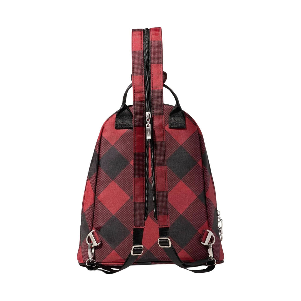 Baggallini Women's Naples Convertible Backpack - Red Buffalo Plaid - Lenny's Shoe & Apparel