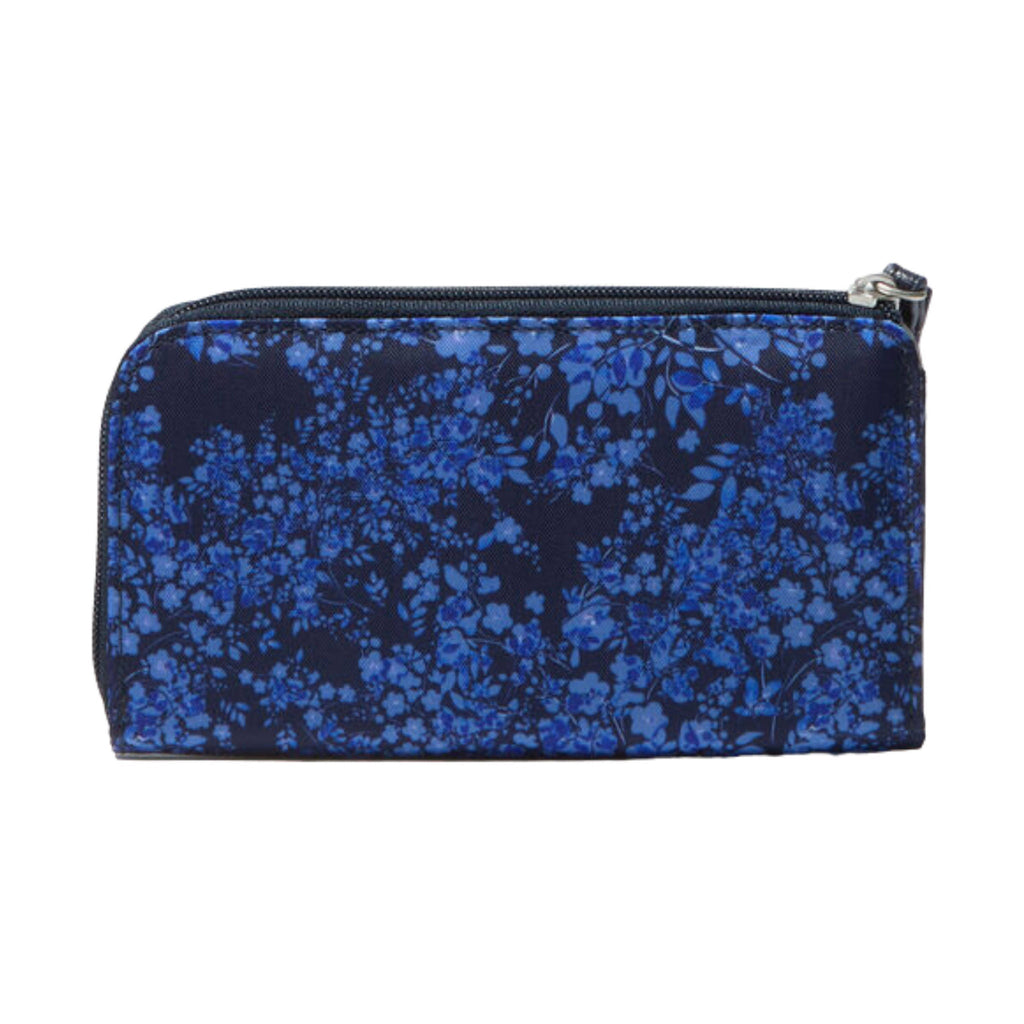 Baggallini Zip Around RFID Wallet - Ink Hydrangea - Lenny's Shoe & Apparel