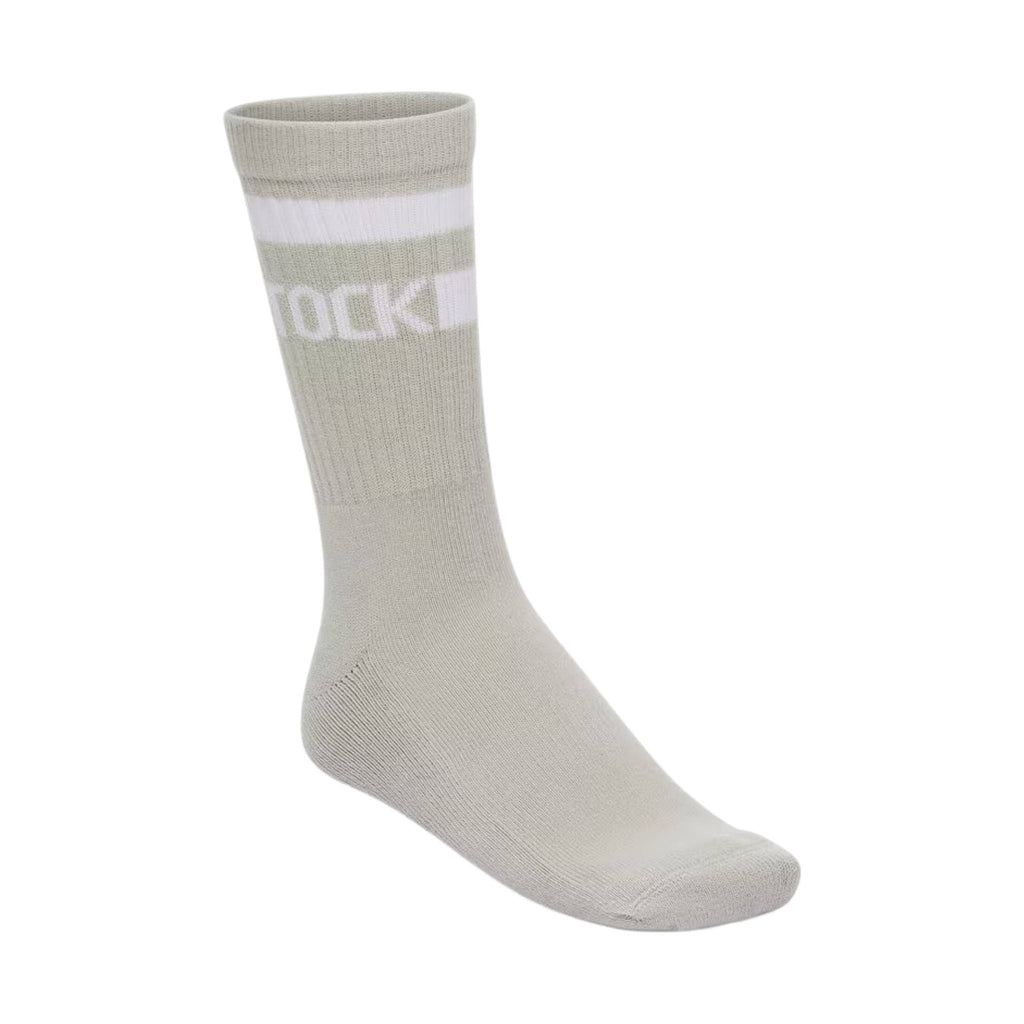 Birkenstock Cotton Crew Stripe Socks - Stone Coin/ White - Lenny's Shoe & Apparel