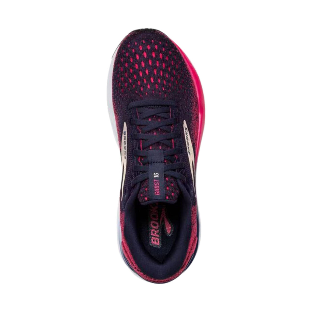Brooks Women's Ghost 16 Road Running Shoes - Peacoat/Raspberry/Apricot - Lenny's Shoe & Apparel