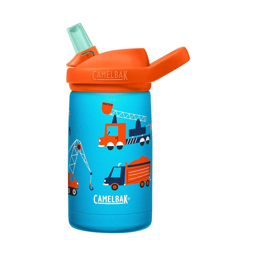 Camelbak Kids' 12oz Eddy Stainless Steel Water Bottle - Construction and Cranes - Lenny's Shoe & Apparel