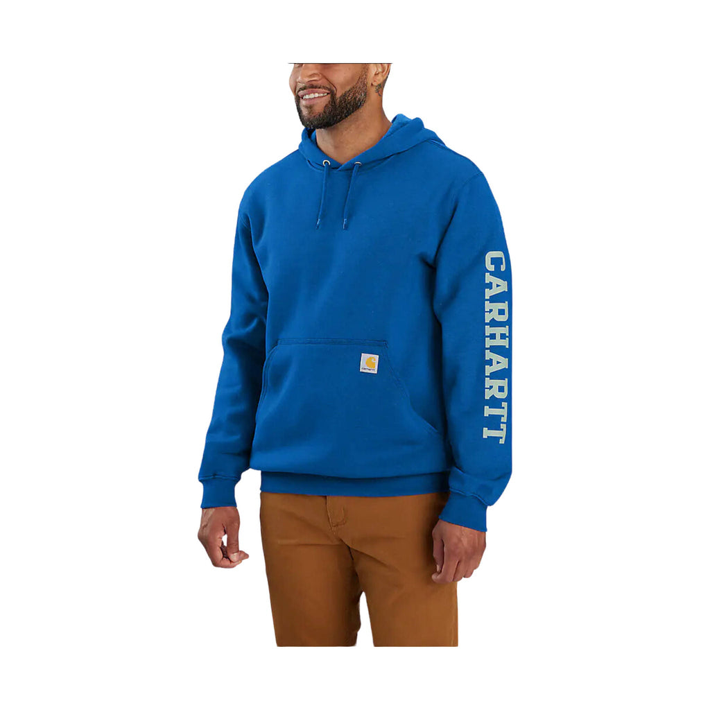 Carhartt Men's 1889 Loose Fit Graphic Sweatshirt - Beacon Blue Heather - Lenny's Shoe & Apparel