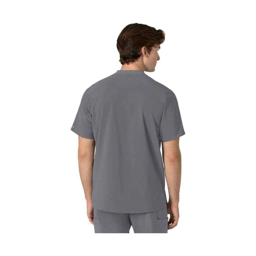 Carhartt Men's Cross Flex Henley Scrub Top - Pewter - Lenny's Shoe & Apparel