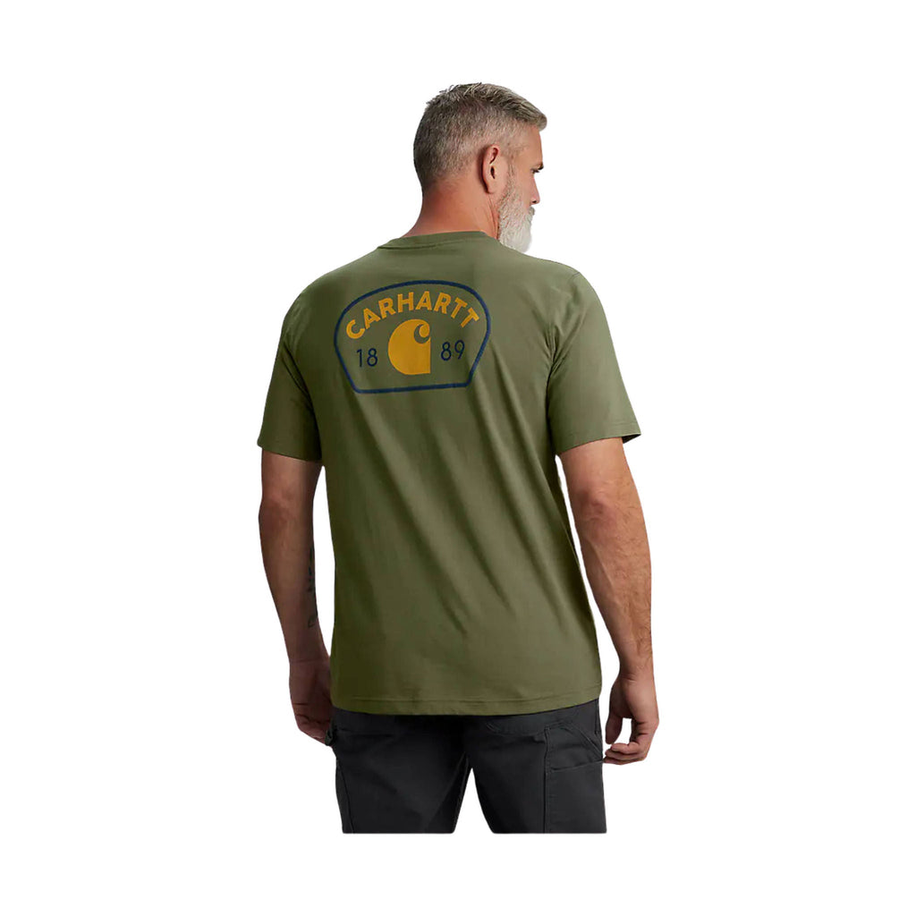 Carhartt Men's Relaxed Fit Lightweight Short Sleeve 1889 Graphic Tee - Dusty Olive - Lenny's Shoe & Apparel