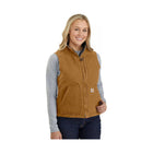 Carhartt Women's Sherpa Lined Vest Relaxed Fit - Carhartt Brown - Lenny's Shoe & Apparel