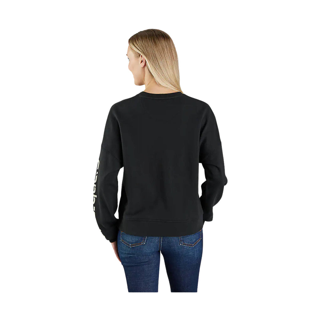 Carhartt Women's Tencel Fiber Series Loose Fit Long Sleeve Graphic Sweatshirt - Black - Lenny's Shoe & Apparel