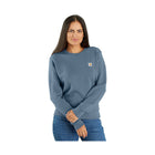 Carhartt Women's Tencel Fiber Series Relaxed Fit French Terry Crewneck Sweatshirt - Thundercloud - Lenny's Shoe & Apparel