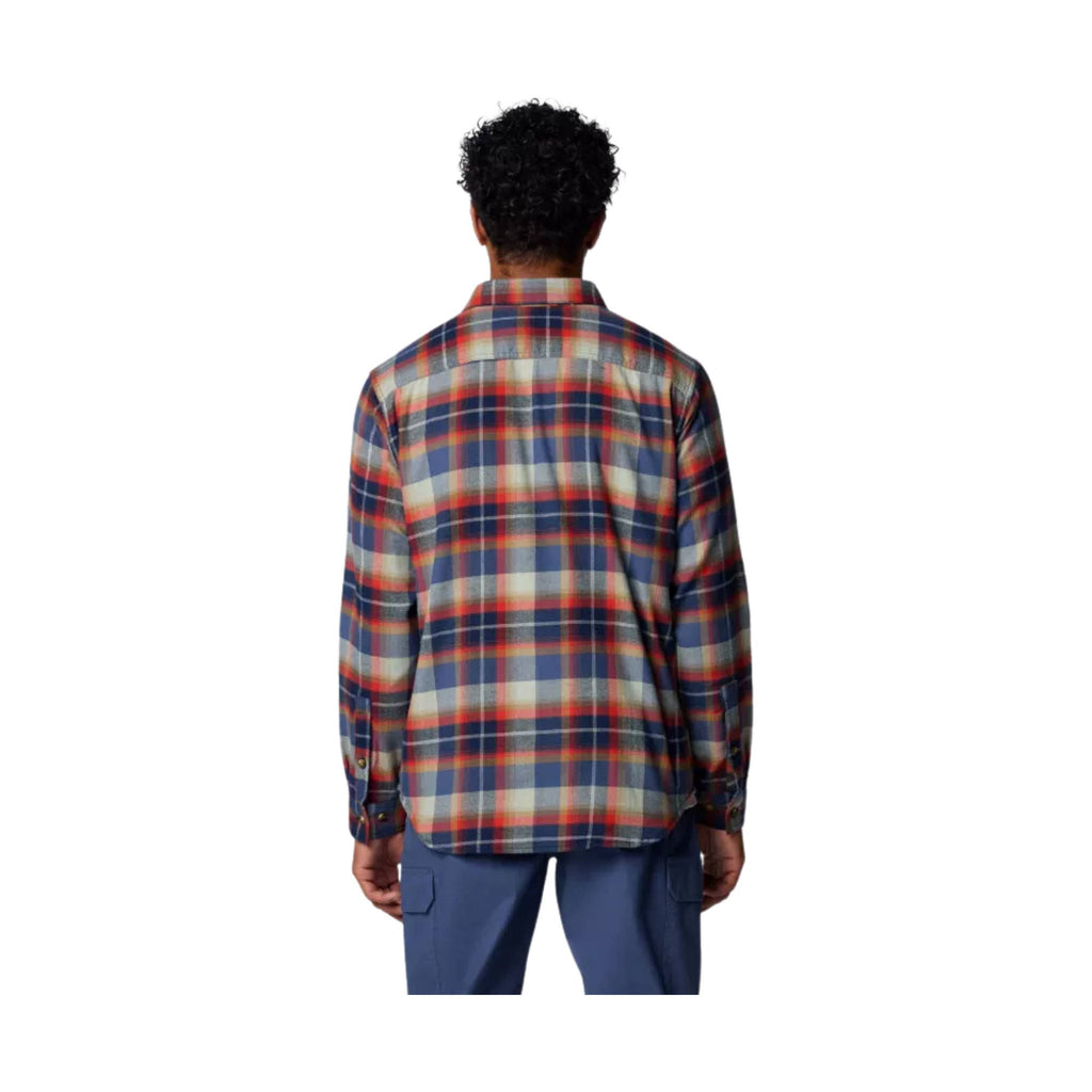 Columbia Men's Cornell Woods Flannel Long Sleeve Shirt - Collegiate Navy Classic Multi Tartan - Lenny's Shoe & Apparel