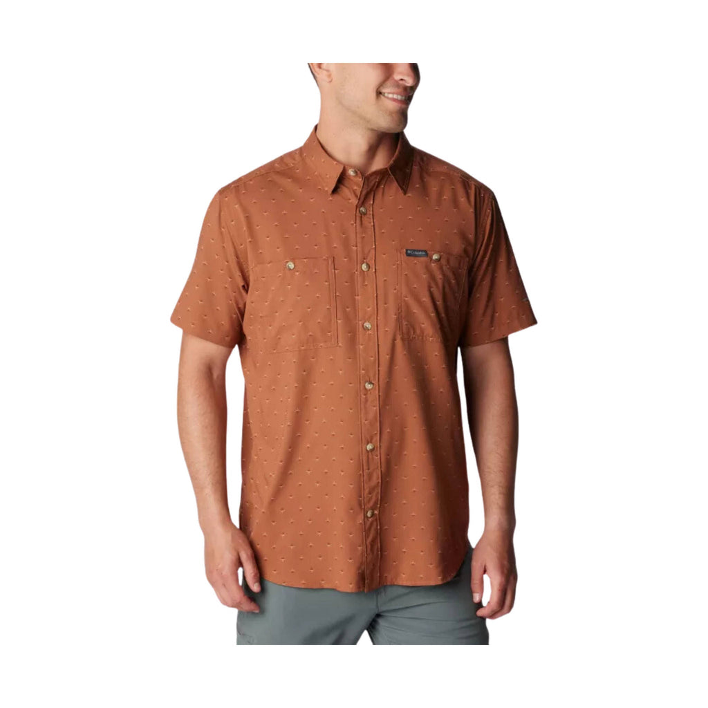 Columbia Men's Utilizer Printed Woven Short Sleeve Shirt - Aubrun Dawn Dot - Lenny's Shoe & Apparel