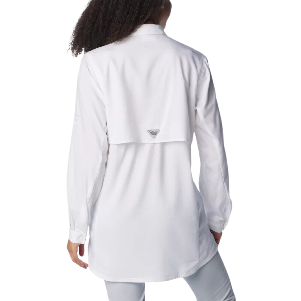 Columbia Women's PFG Tamiami Long Sleeve Tunic - White - Lenny's Shoe & Apparel