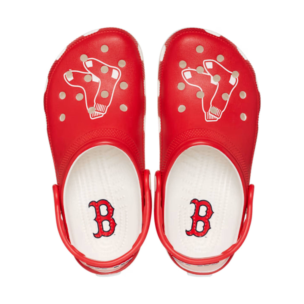 Crocs Classic MLB Boston Red Sox Clog - Red/White - Lenny's Shoe & Apparel