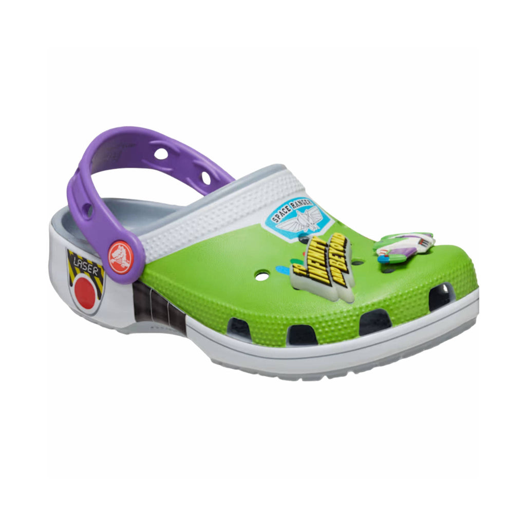 Crocs Kids' Toy Story Buzz Lightyear Classic Clog - Grey/Green - Lenny's Shoe & Apparel