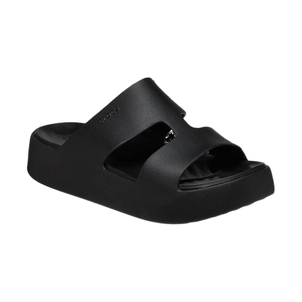 Crocs Women's Getaway Platform H Strap Sandals - Black - Lenny's Shoe & Apparel
