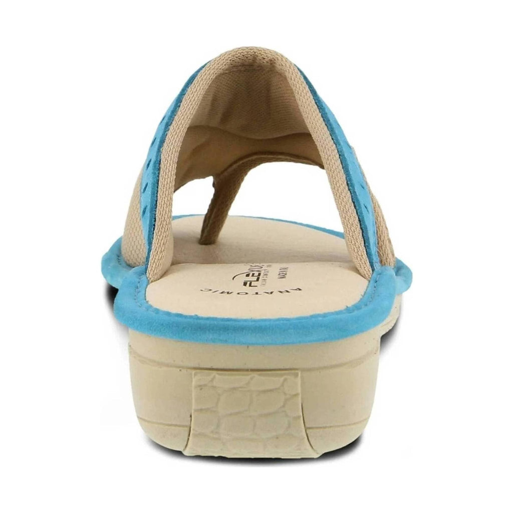 Flexus Pascalle Slide Sandal - Turquoise - Lenny's Shoe & Apparel