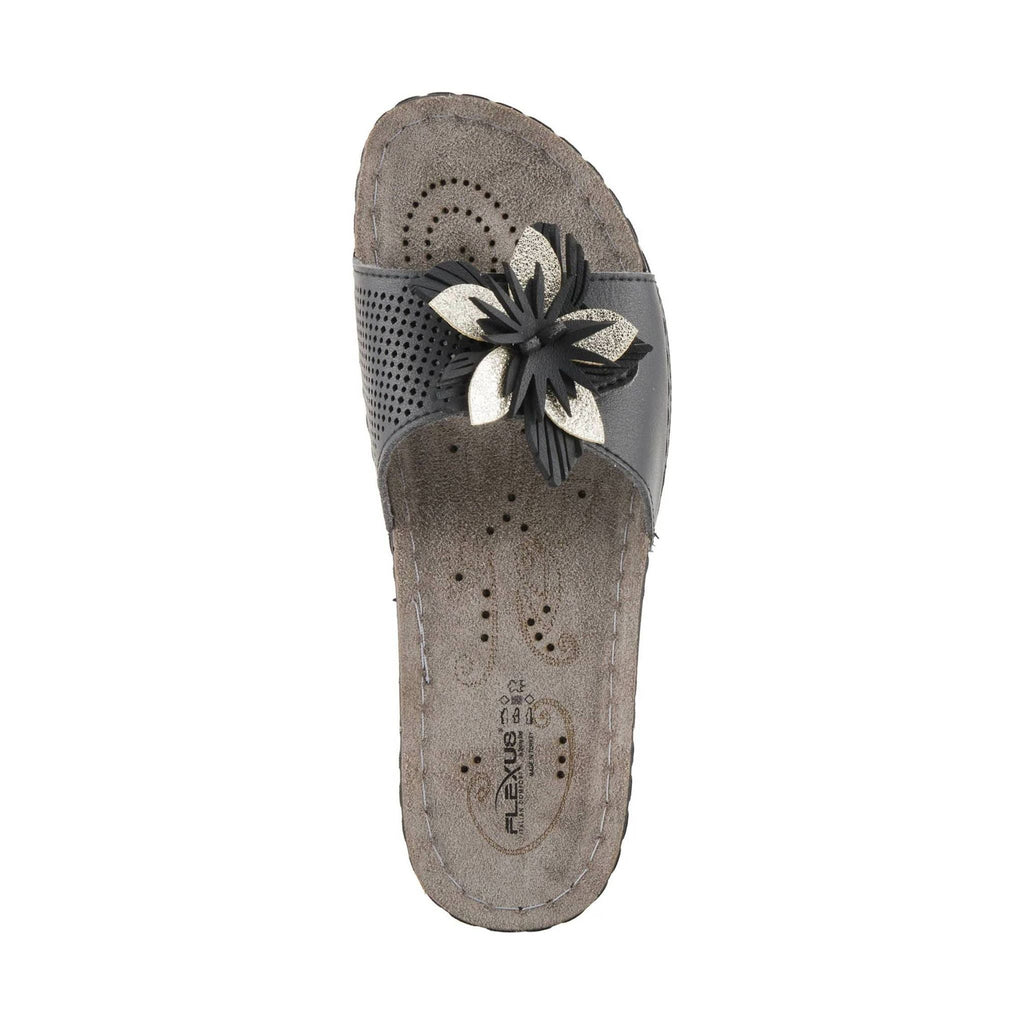 Flexus Women's Flowerstars Sandals - Black - Lenny's Shoe & Apparel