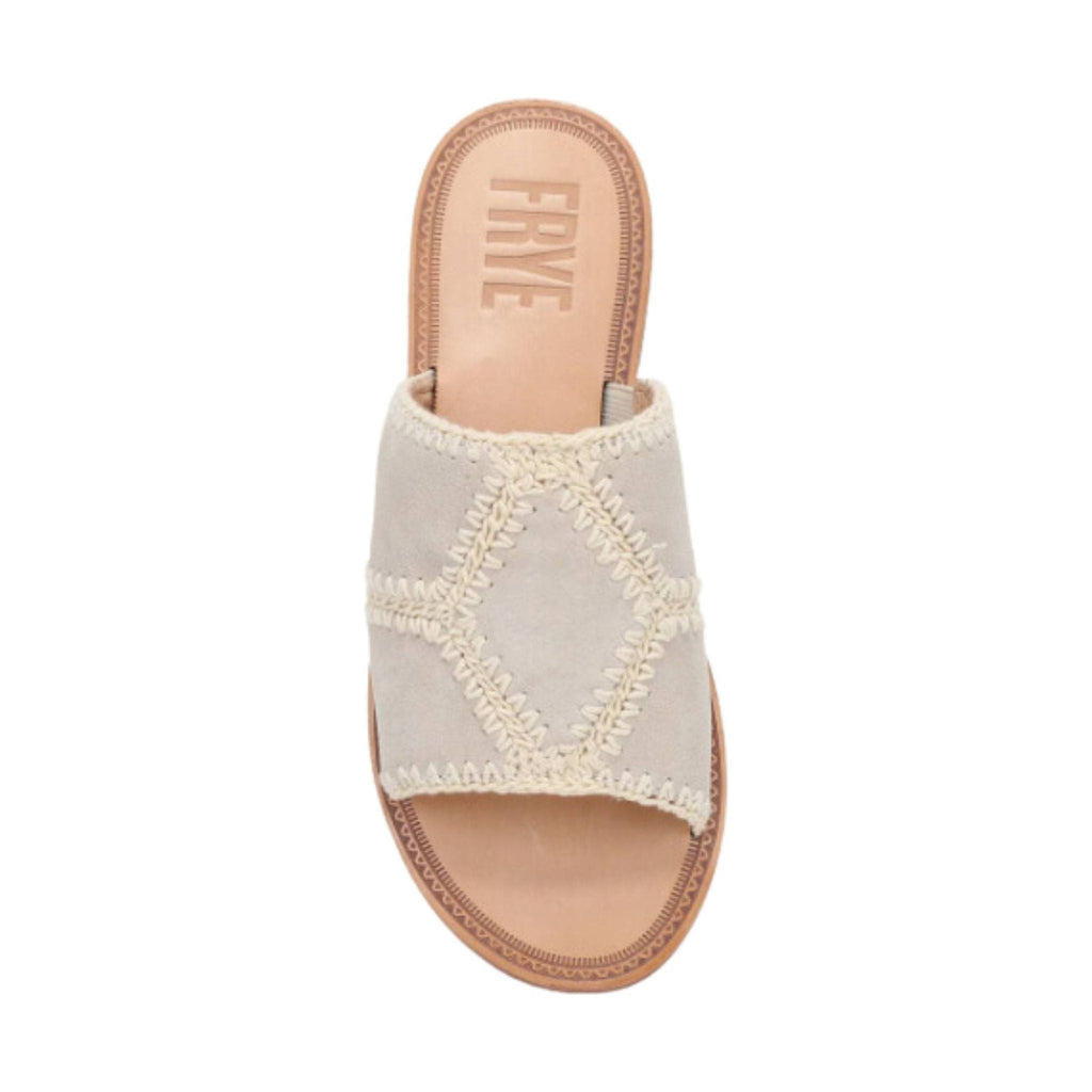 Frye Women's Ava Crochet Slide - Ivory - Lenny's Shoe & Apparel