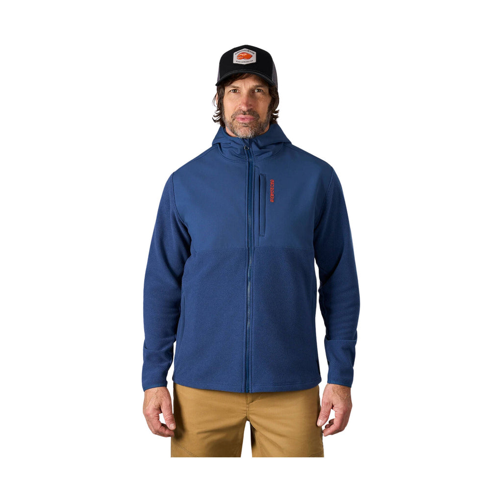 Grundens Men's Bering Fleece Pro Full Zip Hoodie - Blue Abyss - Lenny's Shoe & Apparel