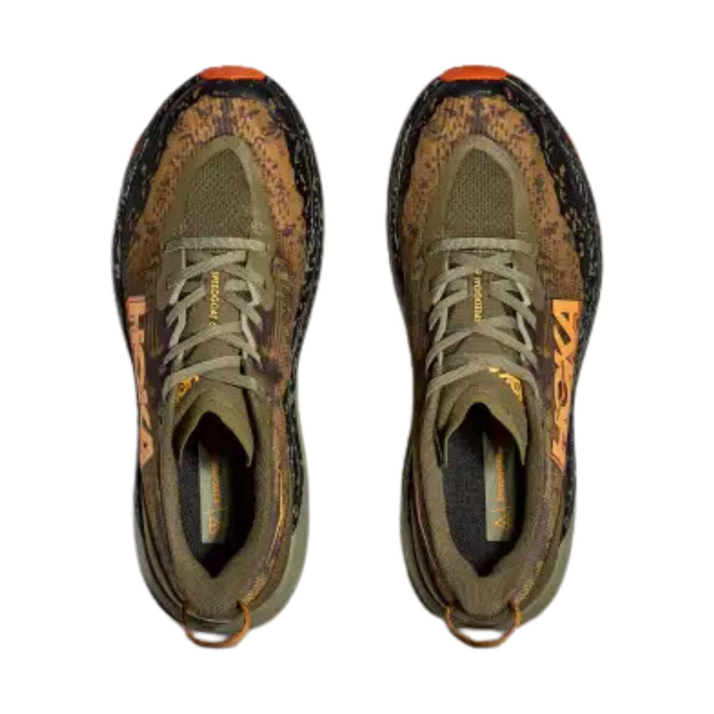 HOKA Men's Speedgoat 6 Trail Running Shoes - Antique Olive/Squash - Lenny's Shoe & Apparel