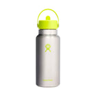 Hydro Flask 32 oz Wide Mouth With Flex Straw Cap - Stainless Lime (Limited Edition) - Lenny's Shoe & Apparel