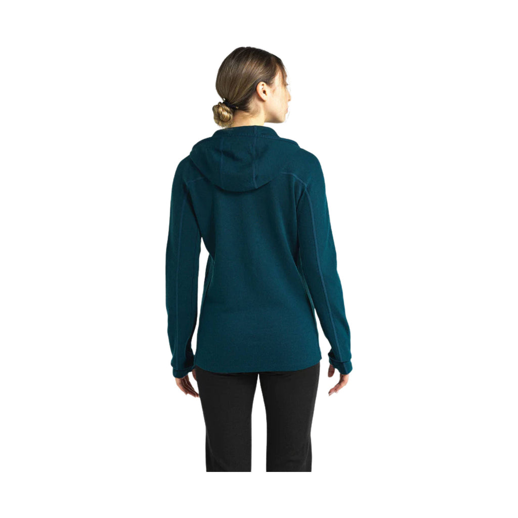 Ibex Women's Shak Hoodoo Hoodie - Kingfisher - Lenny's Shoe & Apparel