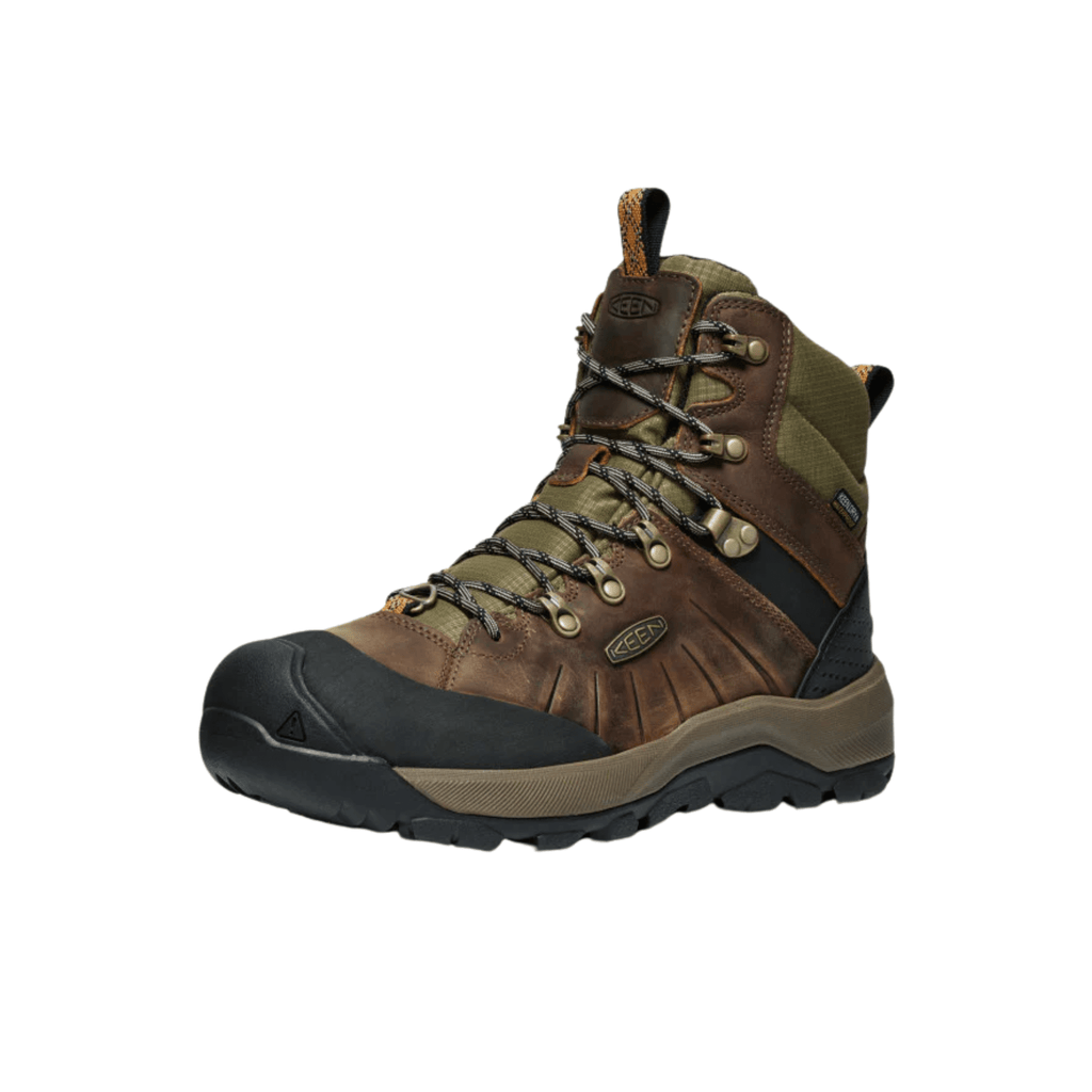 KEEN Men's Revel IV Polar Waterproof Winter Boots - Bison/Orange Pepper - Lenny's Shoe & Apparel