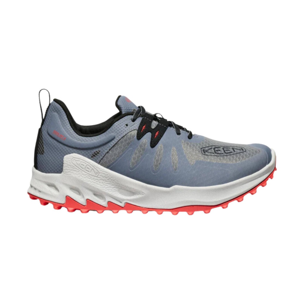 KEEN Men's Zionic Waterproof Hiking Shoes - Steel Grey/Poppy Red - Lenny's Shoe & Apparel