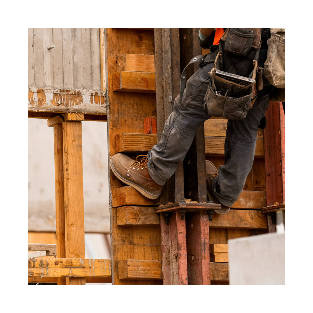 KEEN Utility Men's Liberty 6 Inch Soft Toe Work Boots - Leather Brown/Birch - Lenny's Shoe & Apparel