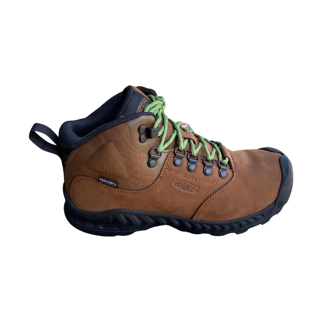 KEEN Women's Nxis Explorere Mid Waterproof Hiking Boot - Bison/ Golden Yellow - Lenny's Shoe & Apparel
