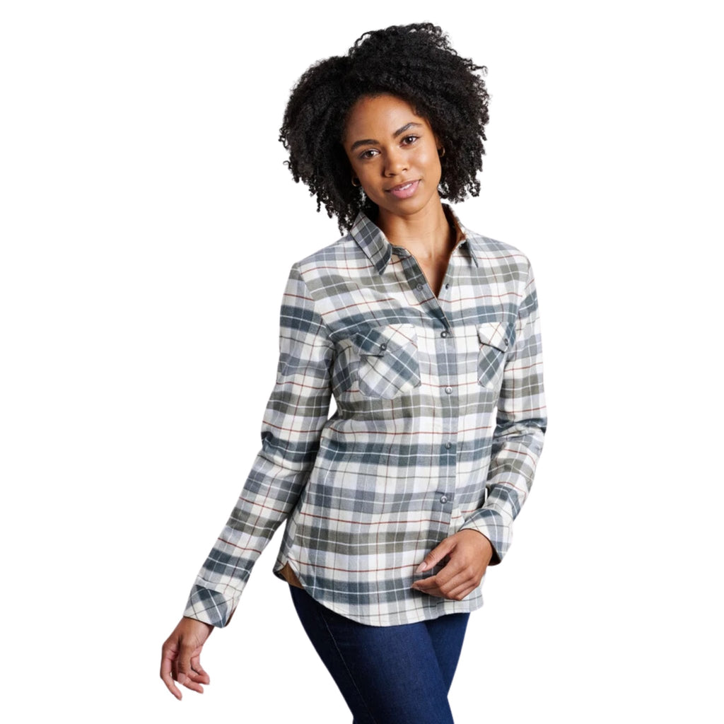 Kuhl Women's Tess Flannel Long Sleeve Shirt - Sage - Lenny's Shoe & Apparel