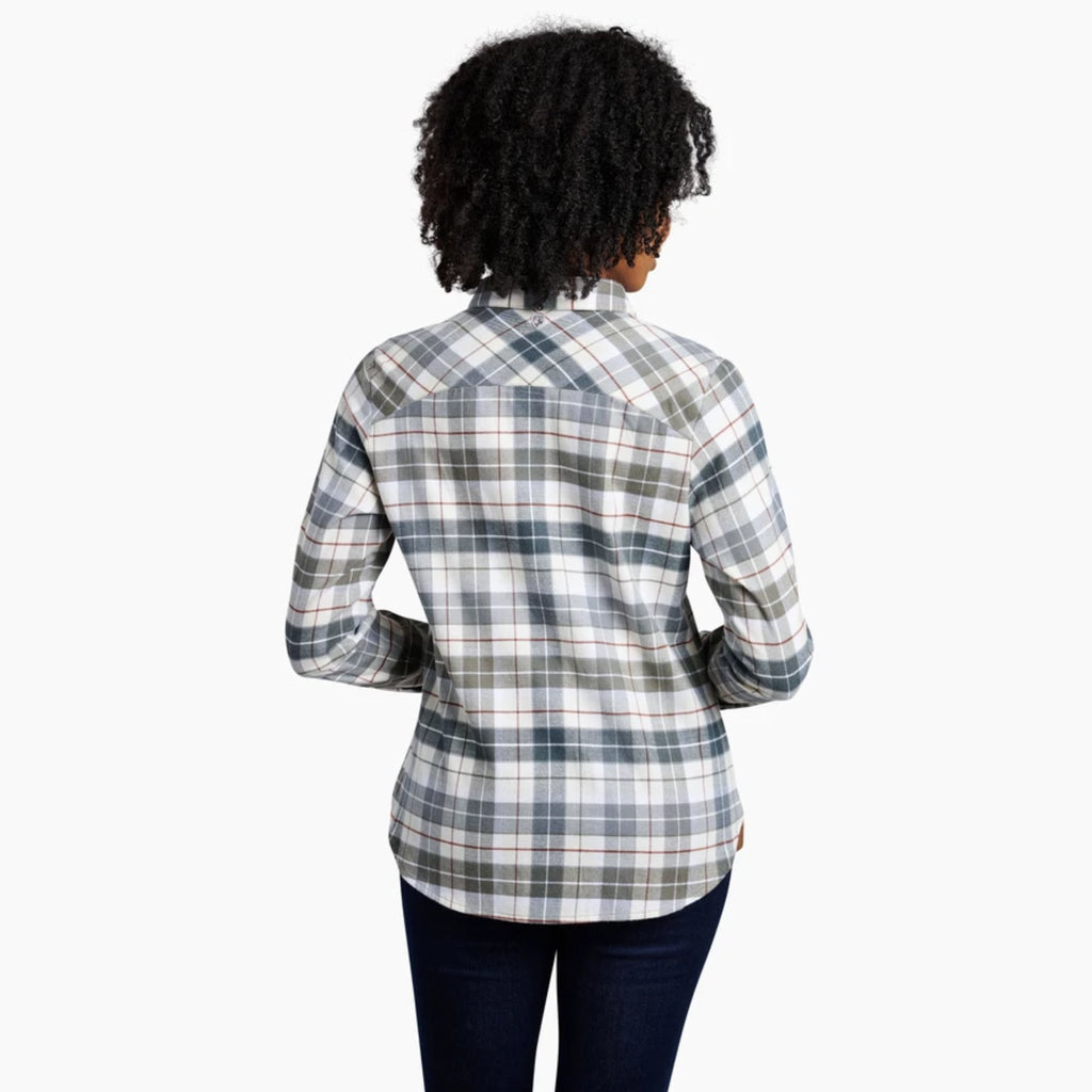 Kuhl Women's Tess Flannel Long Sleeve Shirt - Sage - Lenny's Shoe & Apparel