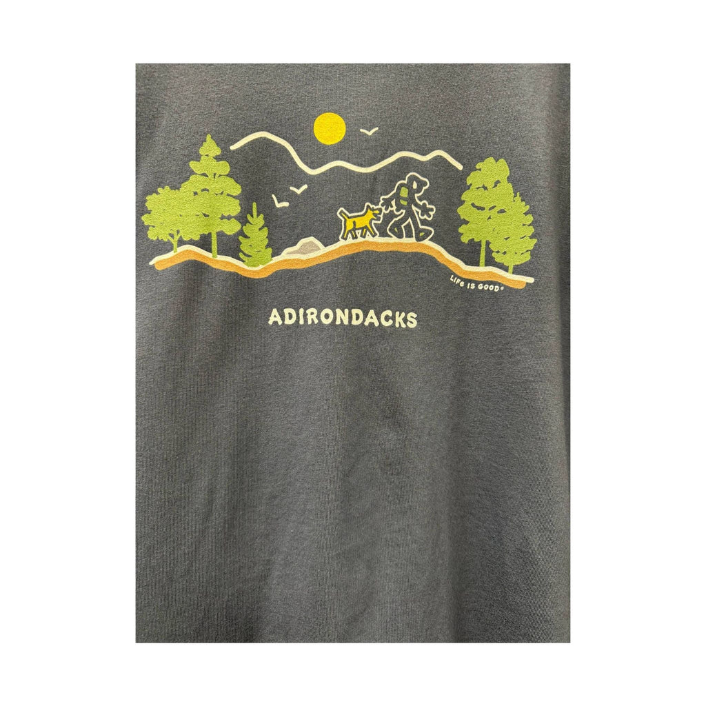 Life Is Good Men's Adirondacks Hike Vista Tee - Darkest Blue - Lenny's Shoe & Apparel