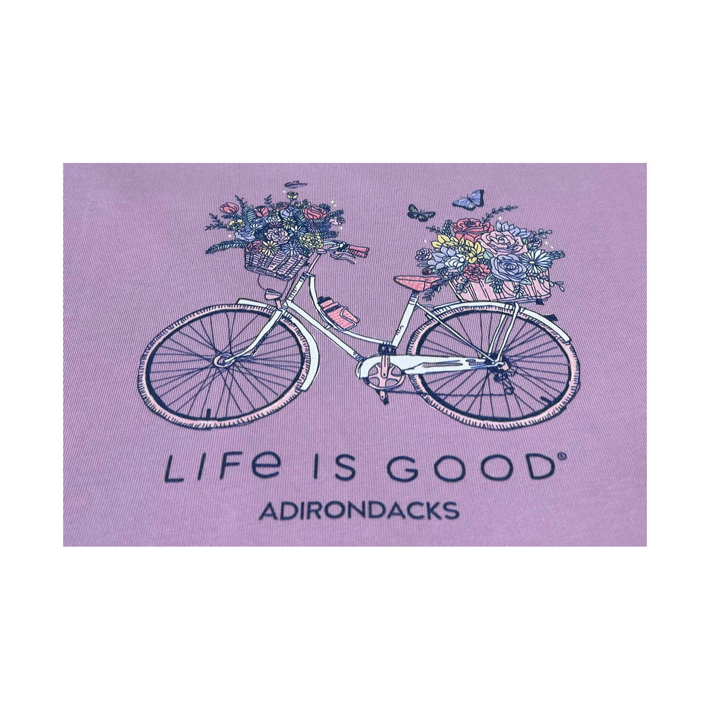 Life Is Good Women's Adirondacks Exclusive Bike Tee - Violet Purple - Lenny's Shoe & Apparel