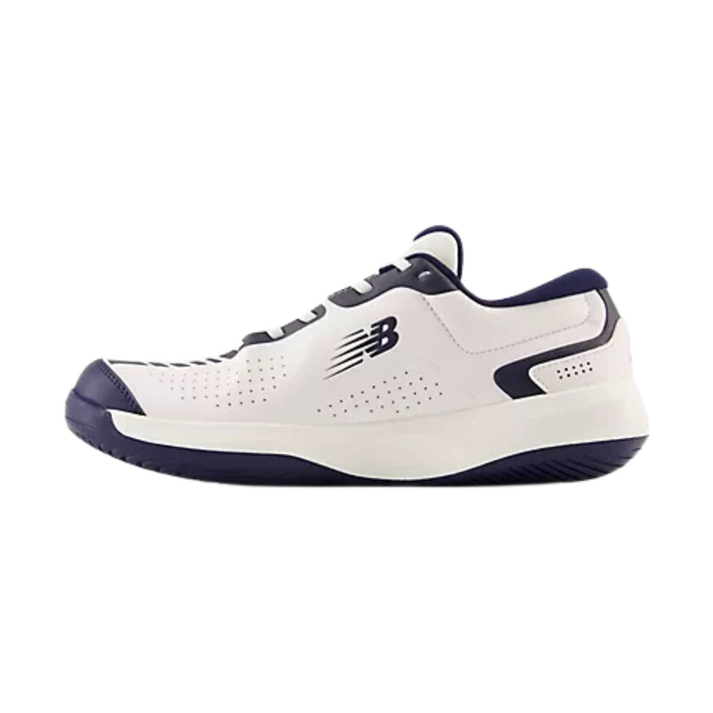 New Balance Men's 696v5 Tennis Shoes - White/Navy - Lenny's Shoe & Apparel