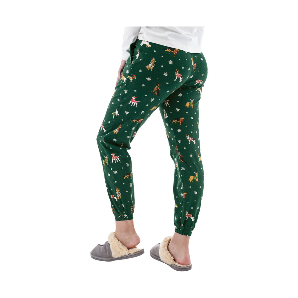 Old Ranch Women's Holiday Dog Pajama Jogger - Evergreen - ONLINE STORE CREDIT/EXCHANGE ONLY - Lenny's Shoe & Apparel