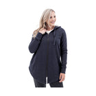 Old Ranch Women's River Oversized Fleece Hoodie - Black Iris - ONLINE STORE CREDIT/EXCHANGE ONLY - Lenny's Shoe & Apparel