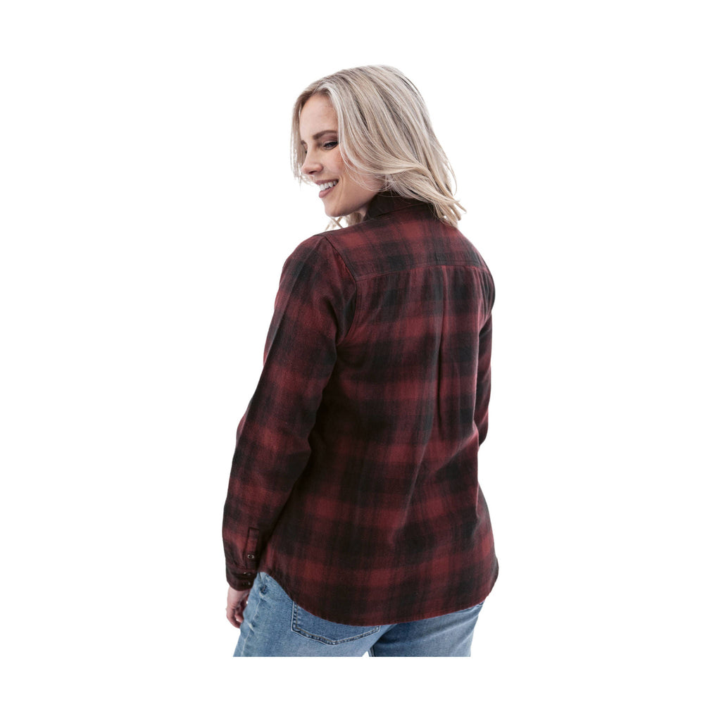 Old Ranch Women's Salina Organic Plaid Shirt - Red - ONLINE STORE CREDIT/EXCHANGE ONLY - Lenny's Shoe & Apparel