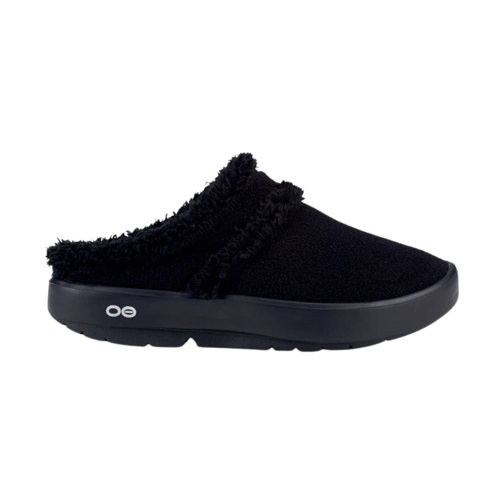 OOfos OOcoozie Mule Shoes - Black - Lenny's Shoe & Apparel