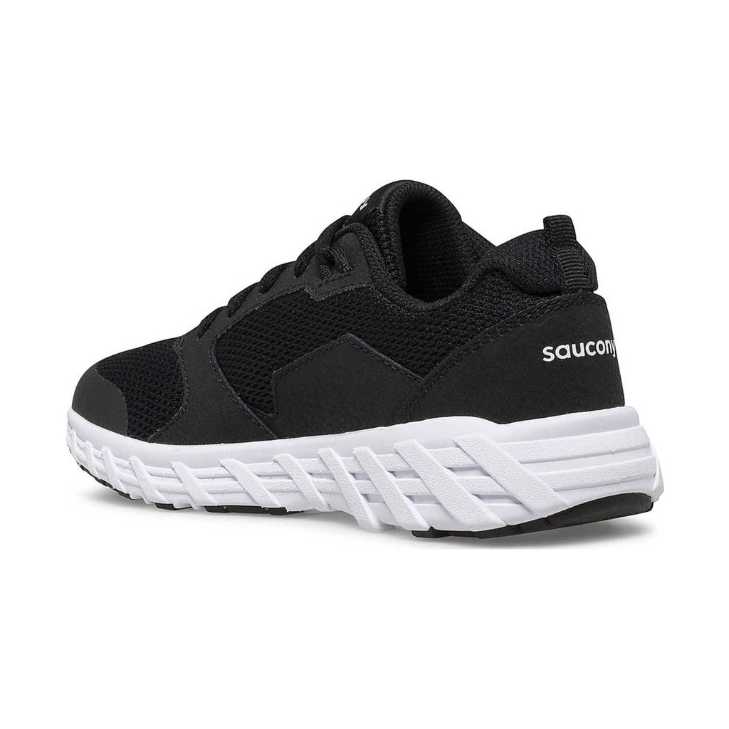 Saucony Kids' Wind 2.0 Shoes - Black/White FINAL SALE - Lenny's Shoe & Apparel