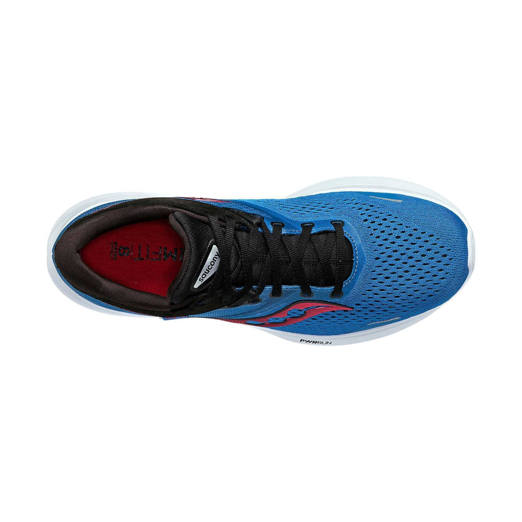 Saucony Men's Ride 16 Running Shoes - Hydro/Black - Lenny's Shoe & Apparel