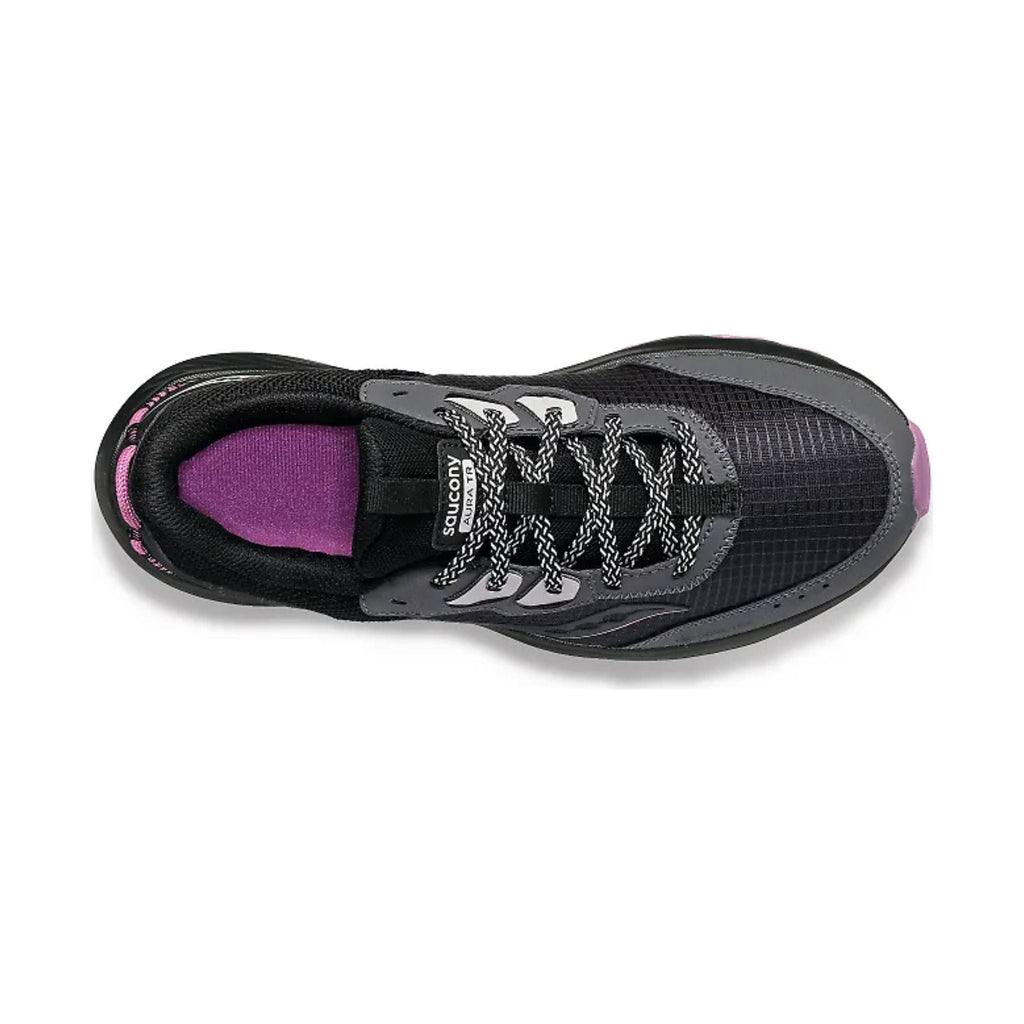 Saucony Women's Aura TR GTX Trail Running Shoes - Shadow/Black - ONLINE STORE CREDIT/EXCHANGE ONLY - Lenny's Shoe & Apparel