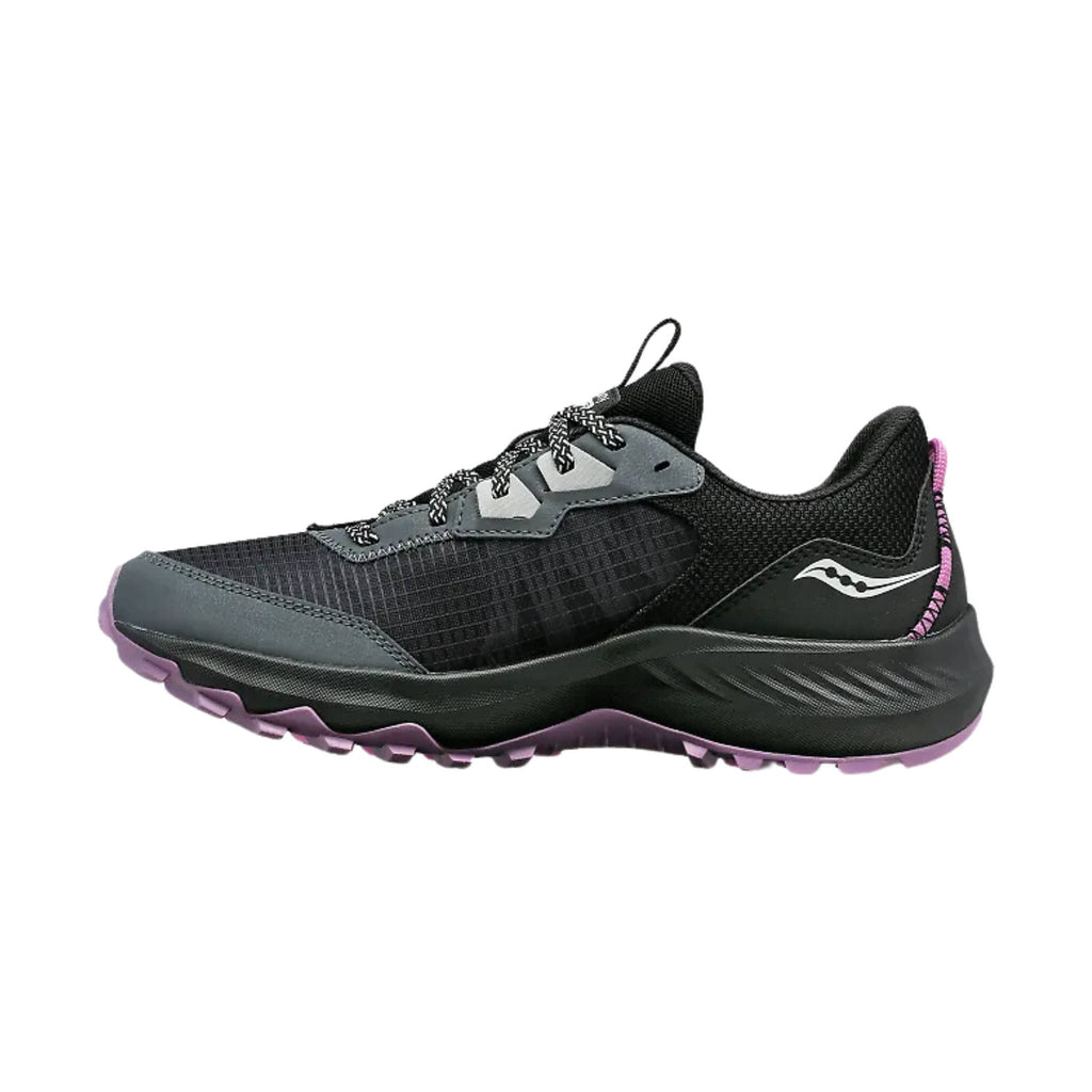 Saucony Women's Aura TR GTX Trail Running Shoes - Shadow/Black - ONLINE STORE CREDIT/EXCHANGE ONLY - Lenny's Shoe & Apparel