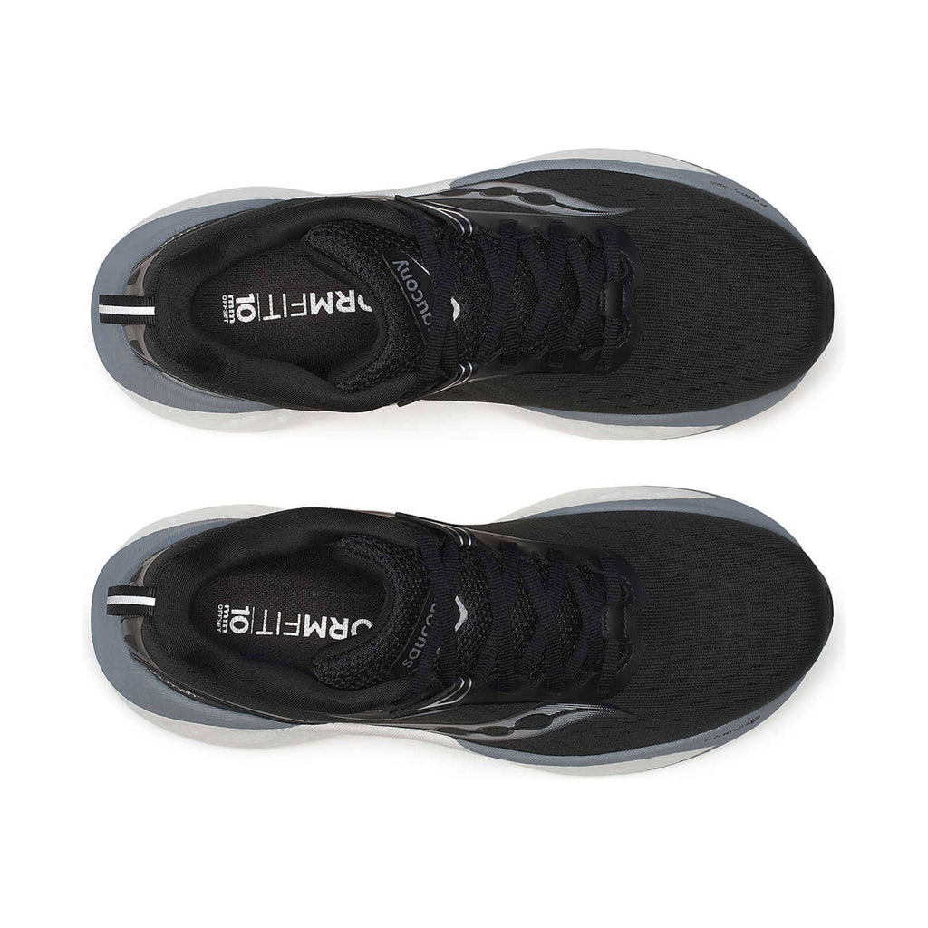 Saucony Women's Triumph 22 Running Shoes - Black/White - Lenny's Shoe & Apparel