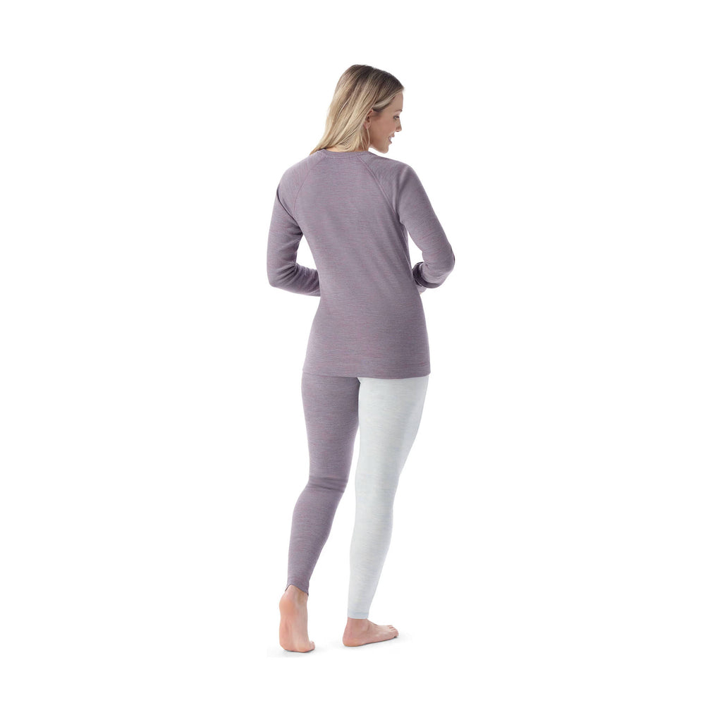 Smartwool Women's Classic Thermal Merino Base Layer Crew - Chalk Violet Heather - Lenny's Shoe & Apparel