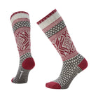 Smartwool Women's Everyday Cozy Popcorn Snowflake Pattern Crew Socks - Ash - ONLINE STORE CREDIT/EXCHANGE ONLY - Lenny's Shoe & Apparel